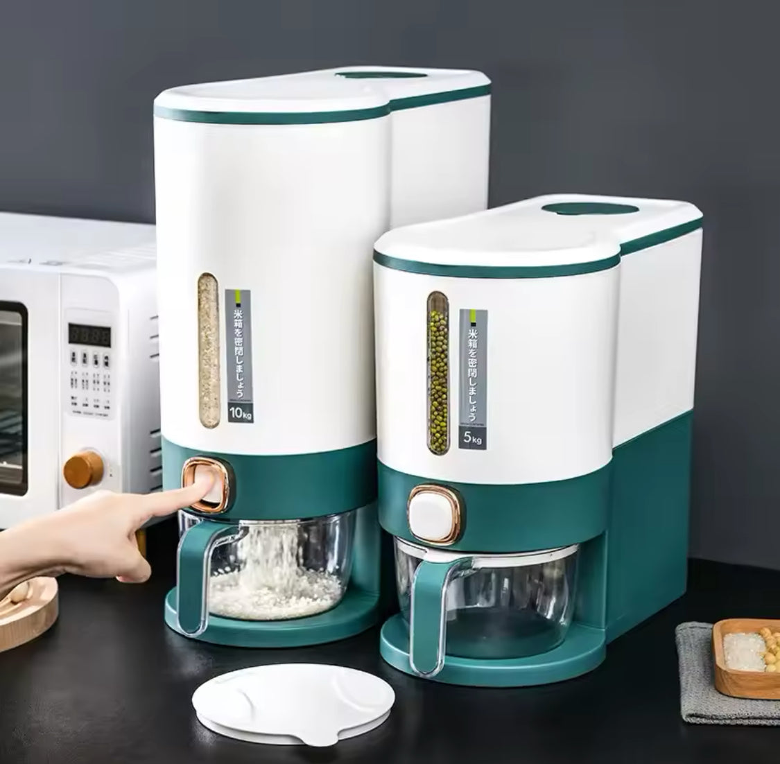 Insect Proof Press Type Cereal Dispenser, Rice Storage Box, Moisture Proof Rice Storage Container Insect Proof Press Type Cereal Dispenser, Rice Storage Box, Moisture Proof Rice Storage Container